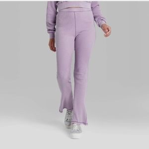 Women's High-Rise Waffle Flare Pants